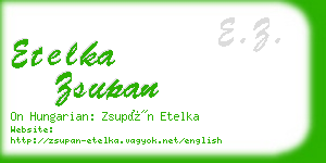 etelka zsupan business card